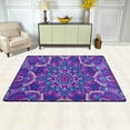thumbnail image 2 of SKYSONIC 72x48in Tribal Mandala Flower Art Area Rug, Indian Style Floor Carpet for Indoor Living Dining Room and Bedroom Area, 2 of 7