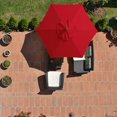 thumbnail image 4 of Polyester Garden Parasol Replacement Canopy - 2 Meter Diameter - Anti-Ultraviolet - Fits 6 Bone Umbrella, 4 of 5