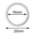 thumbnail image 7 of 50Pcs Saw Blade Bushing Set Reduction Conversion Gasket Carving Disc Gasket Adapter Sawblade Spacers for Grinding Woodworking 20mm to 16mm, 7 of 7