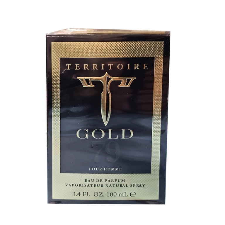 YZY Territoire Gold 79 3.4 oz EDP Spray for Men, citrus, starfish