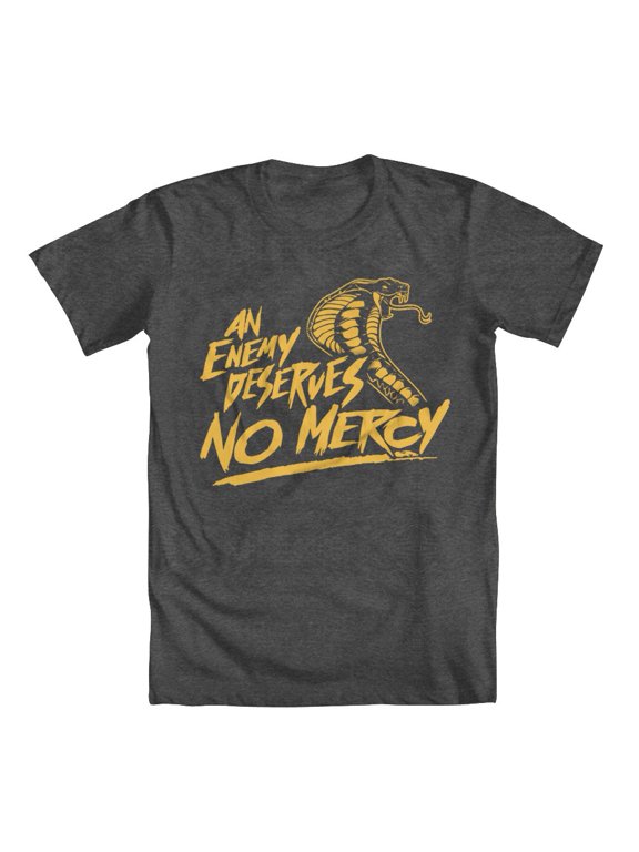No Mercy Original Artwork Inspired by Karate Kid Men's T-shirt Charcoal XXX-Large
