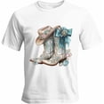 thumbnail image 1 of Mens T Shirts Cowboy Boots Short Sleeve Casual Men's Tee Tops Graphic T-Shirts for Teen Boys/Men, 1 of 8