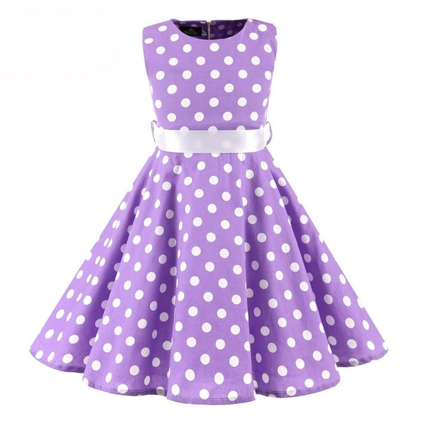 Vestido de verano Floral de lunares Vintage para niñas, ropa para niños, vestidos de princesa de playa bohemios, ropa educativa, vestido de fiesta zhangmengya unisex