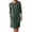 Green, variant on Women's Casual Button Dress Elegant Loose Fit Comfortable Linen Midi Shirt Dress with Pockets for Home Travel Spring Summer Autumn Womens Casual Trendy Midi Dresses