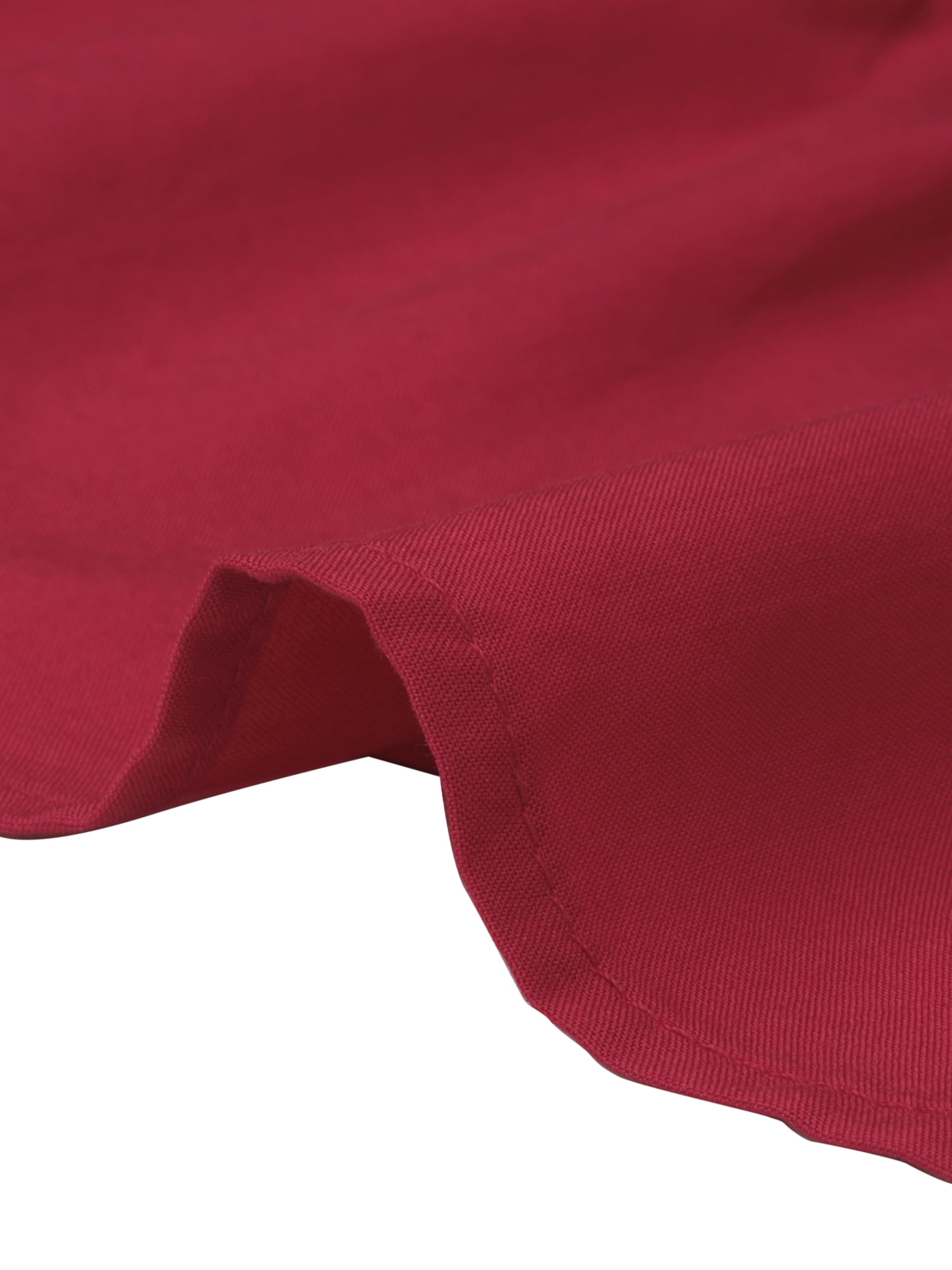DARING DIVA Women's Flare Tiered Pleated Solid Elastic Waist A-Line Skirt M Red