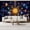 Color 4, variant on Galactic Sunset Earth Cosmic Clouds Distant night sky Peel and Stick Wall Murals 69"H x 96"W Removable PVC Wallpaper Self-Adhesive Wall Paintings for Bedroom Nursery Room
