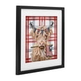 thumbnail image 4 of USA Plaid Highland Cattle Black Framed Print Under Glass, design by Ashley Bradley, 4 of 10