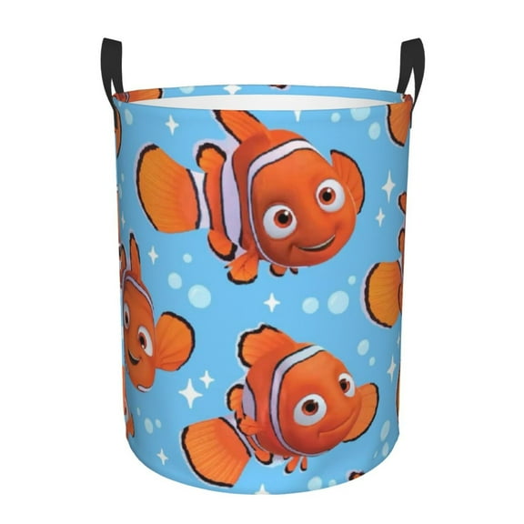 Large Laundry Baskets with Handles Nemo Circular Hamper Bag For Laundry Room Bedroom Bathroom Small