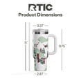 thumbnail image 5 of RTIC 30 oz Ceramic Lined Road Trip Tumbler, Leak-Resistant Straw Lid, Christmas, Holiday, Apres Ski, 5 of 8
