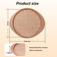 thumbnail image 4 of Donepart 13 Inch Perforated Pizza Pan with Handles – Nonstick Carbon Steel Bakeware for Crispy Crust, Oven Baking Tray for Frozen or Homemade Pizza – Easy Grip, Rose Gold Finish, 4 of 7