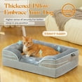 thumbnail image 5 of PAWZ Road Orthopedic Dog Bed Removable Washable Cover Non-Slip Bottom Dog Sofa Bed, S-XL, Gray, 5 of 16