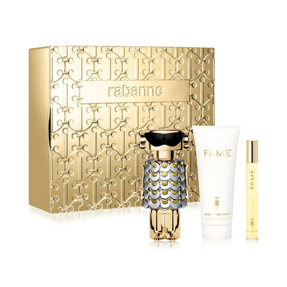 Paco Rabanne Fame , 3 Pc 2.7 oz EDP Spray, 0.34oz EDP Spray, 3.4oz Body Lotion
