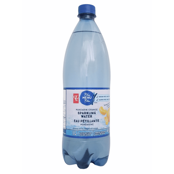 PC Blue Menu Mandarin Orange Flavored Sparkling Water, 1L/35.2 fl oz