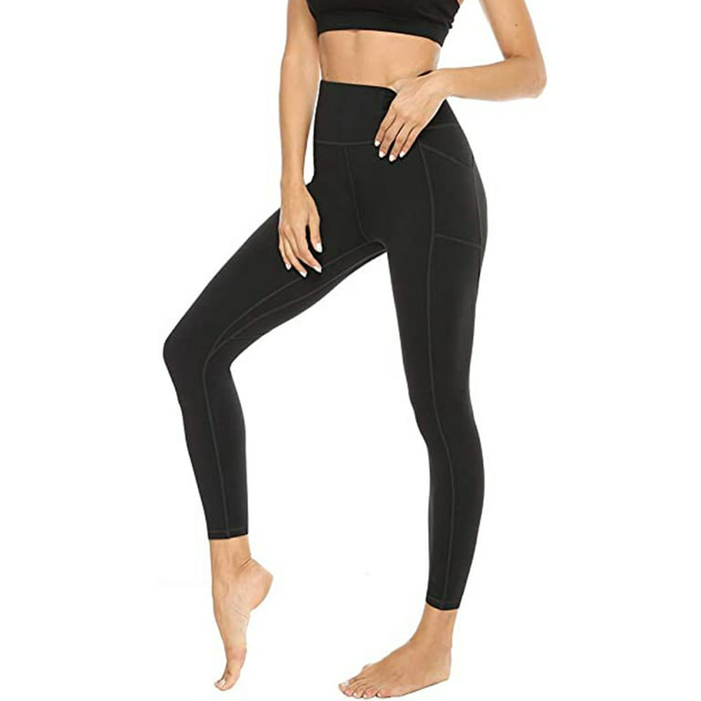 Gubotare Workout Leggings For Women Women's Bootcut Yoga Pants Work Pants  Crossover Split Hem Full Length Flare Leggings with Pocket,C XL 