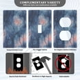 thumbnail image 3 of Yayeee Blank Wall Plate Cover 1-Gang 4.5"x2.7" Home Unused Decorative Outlet, Trees in The Night, 3 of 7