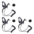 thumbnail image 1 of 3X Gancho para Oreja Auriculares 3.5mm Jack En Forma de G Escucha Solo Auriculares para Altavoz de Radio Con Microfono para Walkie-Talkie, 1 of 5