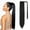 1B, variant on 28 Inch Ponytail Extension, Long Straight Wrap Around Clip in Ponytail Hair Extensions Synthetic Soft Fake Pony Tail Hairpieces