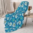 thumbnail image 3 of Sikiie Daisies Flowers Cozy Flannel Fleece Throw Blanket: Lightweight & Thick for All Seasons - Perfect for Women, Men, & Kids"50"x40", 3 of 6