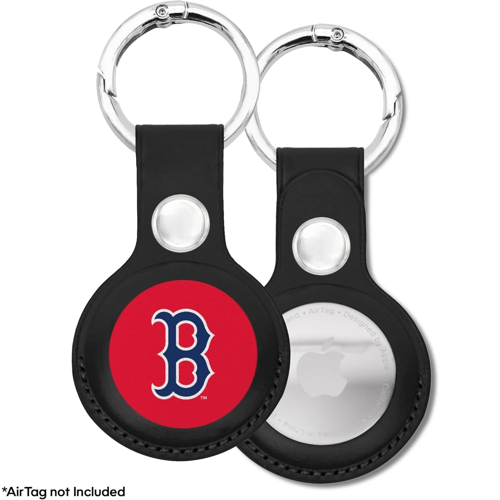 Pets First MLB Keychain Apple Air Tag Holder for Dogs & Cats Leather Airtag Case