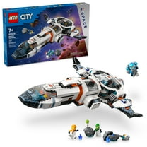 LEGO City Modular Galactic Spaceship Toy - Buildable Space Toy for Kids, Boys and Girls, Ages 7 - Includes 4 Astronaut Minifigures & Alien Figure - Gift Idea for Birthdays and Holidays - 60446