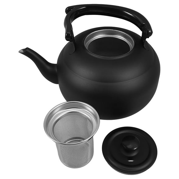 Milisten Black Stainless Steel Tea Kettle, Easy Clean, Perfect for Home Use