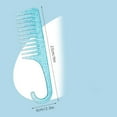 thumbnail image 3 of ROZYARD Effective Wide Tooth Hair Detangler Shower Combs Hairdressing Styling Comb Accessory for Manageable Hair, 3 of 21