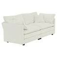 thumbnail image 5 of 3 Piece Living Room Furniture Set, 2- Piece of Single Sofa and 2-Seat Loveseat Sofa, Upholstered Sectional Sofa Couch for Living Room, Apartment, 5 of 9
