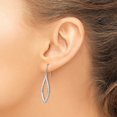 thumbnail image 3 of Auriga Fine Jewelry 925 Sterling Silver Rhodium Diamond Dangle Earrings for Women, 3 of 6