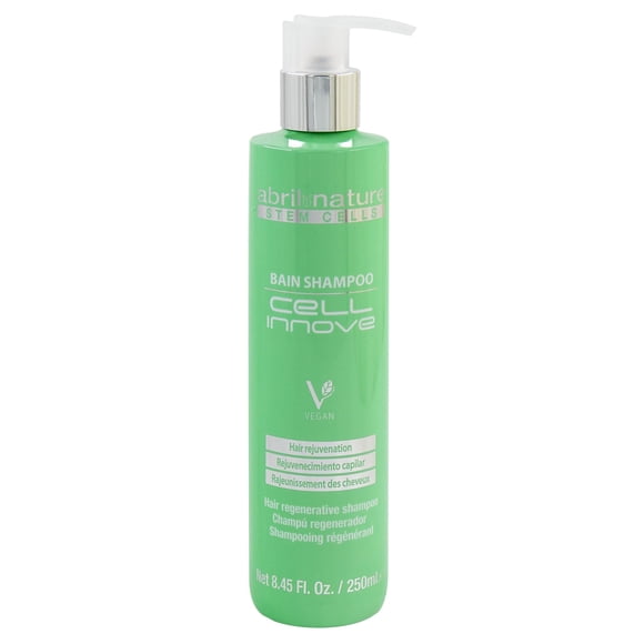 Abril Et Nature - Bain Shampoo Cell Innove - Champú Hidratante - 250 ml - Para Cabello Dañado - Tratamiento Capilar con Células Madre - Producto Vegano - Reduce el Encrespamiento