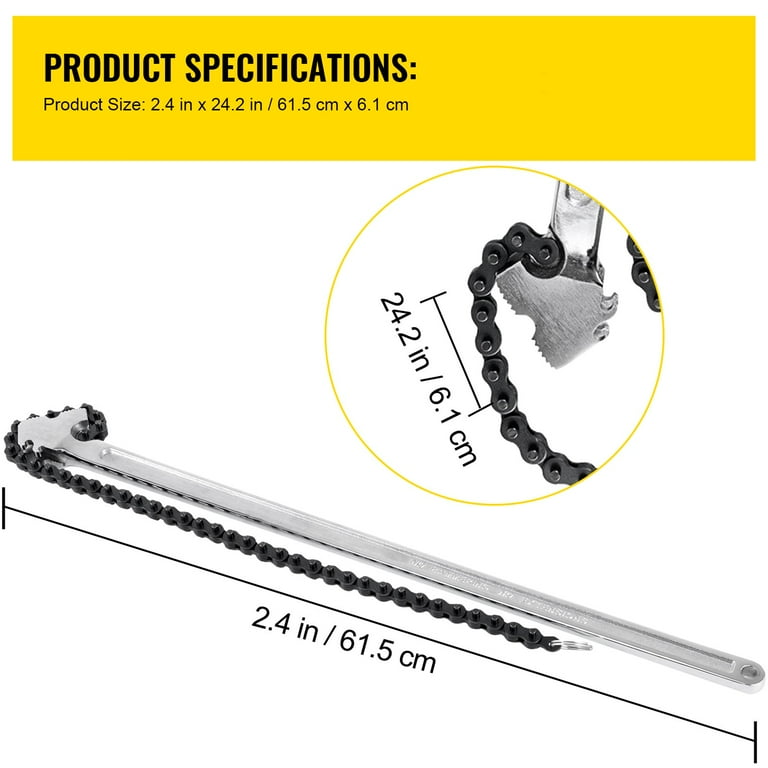 Pipe chain wrench discount
