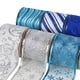 thumbnail image 5 of 6 cintas brillantes con alambre para decoración DIY, adornos para guirnaldas, flores, cabello Azul, 5 of 5