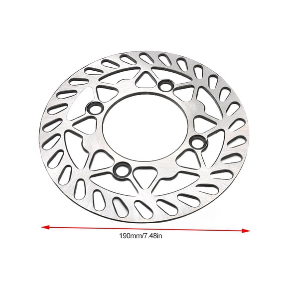 Rotor de disco de freno, 190 mm Rotor de freno delantero y trasero Discos de freno de ingeniería de precisión