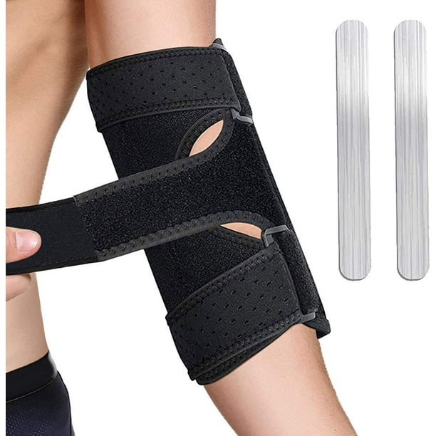 Elbow Brace, Elbow immobilizer, Night Elbow Sleep Support, Comfortable  Elbow Splint, Adjustable Stabilizer with 2 Removable Metal Splints for  Cubital