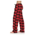 thumbnail image 2 of #followme Buffalo Plaid Flannel Pajama Pants for Women with Pockets (Red - Buffalo Plaid, X-Small), 2 of 3