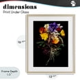 thumbnail image 4 of Stupell Industries Glam Butterfly Adorned Arrangement Birch Framed Print Under Glass, 13 x 16, by Carl Kravats, 4 of 8