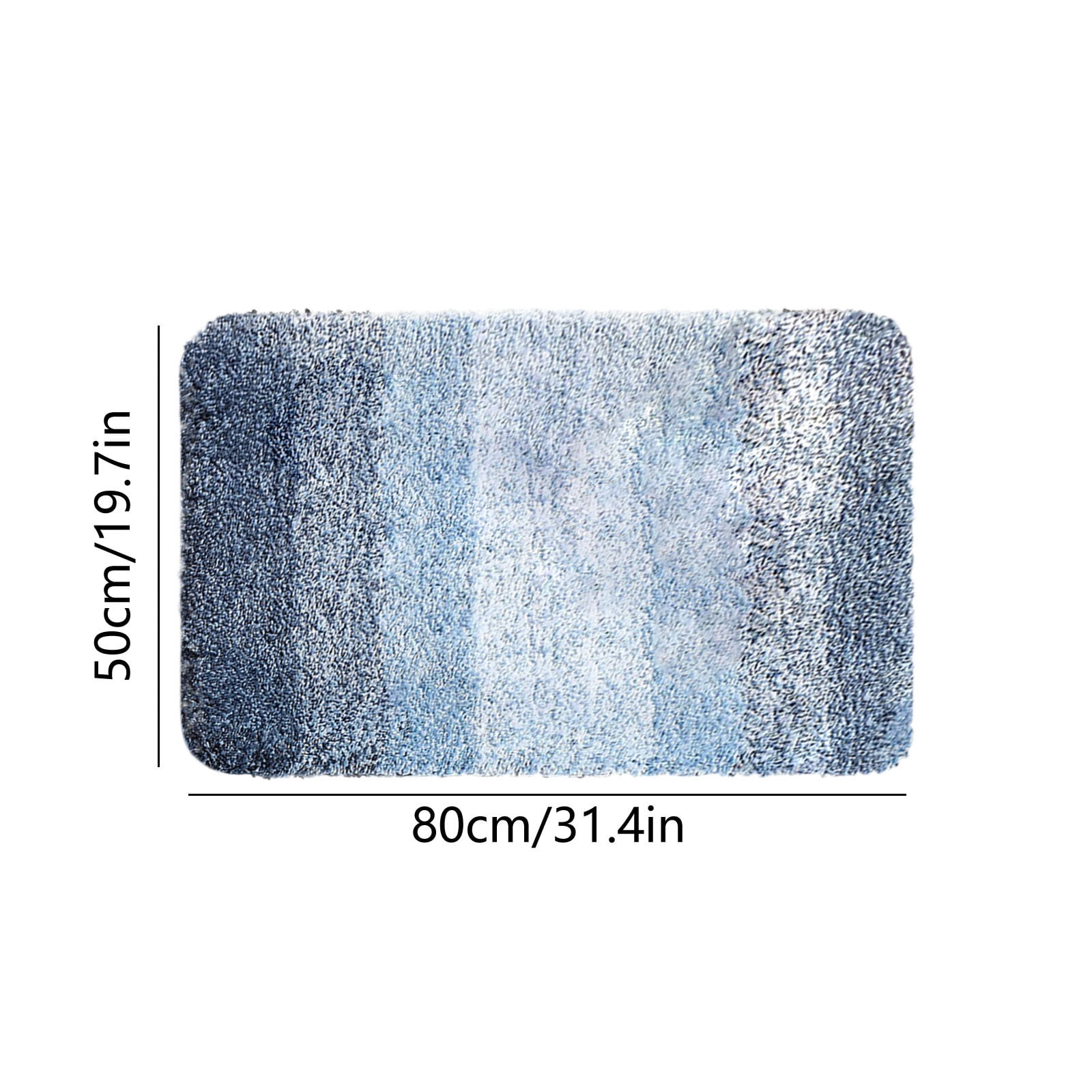 Under $5! InsCrazy Bathroom Rugs Bedroom Mat Flocking Carpet Plushes Rug Bathroom Absorbent Non-Slip Mats Kitchen Foot Mats Machine Wash Bathroom Rugs for Bedroom Bath Tub 20" x 30"