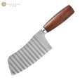 thumbnail image 1 of Stainless Steel Wavy Chopper Multi-Purpose Potato Cutter Vegetable Slicer Crinkle Cut Tool For French Fries Fruits Carrots Kitchen Gadget With Comfortable Handle, 1 of 8