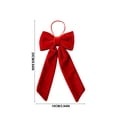 thumbnail image 5 of Wooowa Christmas Tree Shaped Fabric Bow Ornament Soft Hanging Pendant 9.84x3.94 Inch for Mantel Wreath Door and Holiday Party Home Display, 5 of 5
