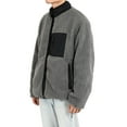 thumbnail image 4 of Holloyiver Men's Fleece Lamb Fleece Jacket Warm Hoodless Jacket Cotton Jacket Gray, 4 of 7