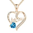 thumbnail image 1 of Colgante delicado con forma de corazón para mujer, collar de circonita con letras de mamá, accesorios de fiesta para mujer, regalo romántico de joyería para el día de la madre, 1 of 4