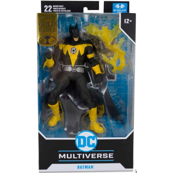Figurine Sinestro Corps 7 Pouces Exclusive - Lanterne Jaune Label Or Batman