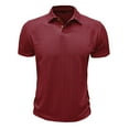 thumbnail image 2 of Mens T Shirts Lapel Short Sleeved Casual T Shirts, 2 of 5