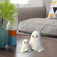 thumbnail image 5 of Figura de fantasma de Halloween: estatua de fantasma de resina espeluznante, lindos adornos de fantasmas de dedos, para decoración de Halloween en interiores y porches, 5 of 5