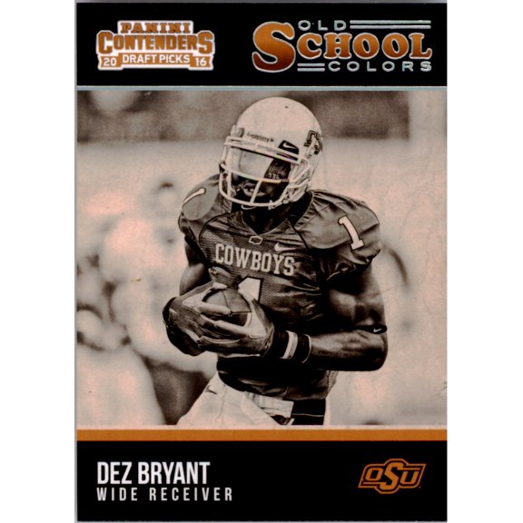 Collectible 2016 Panini Contenders Draft Picks Old School Colors #10 Dez Bryant Football Trading Card
