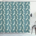 thumbnail image 1 of Ambesonne Ivory and Blue Shower Curtain, Chamomile Blossoms, 69"Wx70"L, Turquoise Teal and Ivory, 1 of 3
