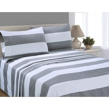Mainstays Cabana Style Microfiber Sheet Set (Best Color For Bed Sheets)
