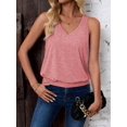 thumbnail image 3 of 2024 Womens Fashion Tank Tops Spring Summer Clothes Casual V Neck Sleeveless Loose Fit Outfit Cute Cami Shirts, 3 of 7