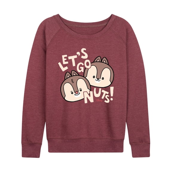 Disney - Let's Go Nuts - Women's Lightweight French Terry Long Sleeve Shirt