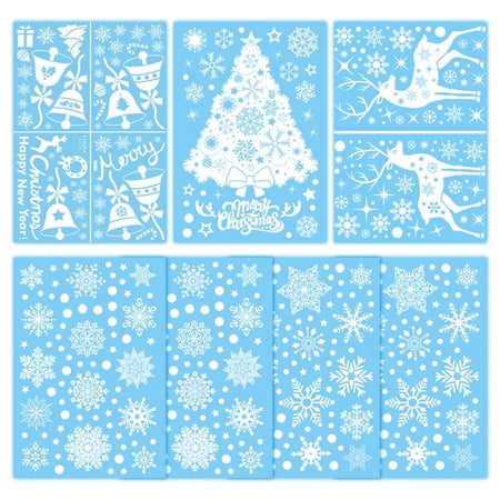 432-Piece Christmas Window Clings and Stickers for Holiday Window Decor