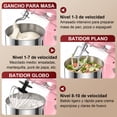 thumbnail image 4 of Batidora de Pedestal Planetaria Honinst 10 Velocidades Uso Doméstico Tazón de 4QT, 4 of 8